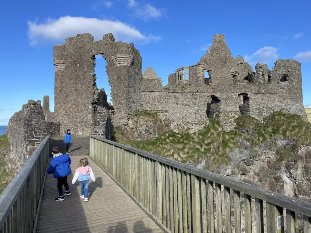 The Gatehouse at Dunluce Castle from the bRIDGE